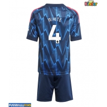 Arsenal Ben White #4 Auswärts Trikotsatz Kinder 2025-26 Kurzarm (+ Kurze Hosen)